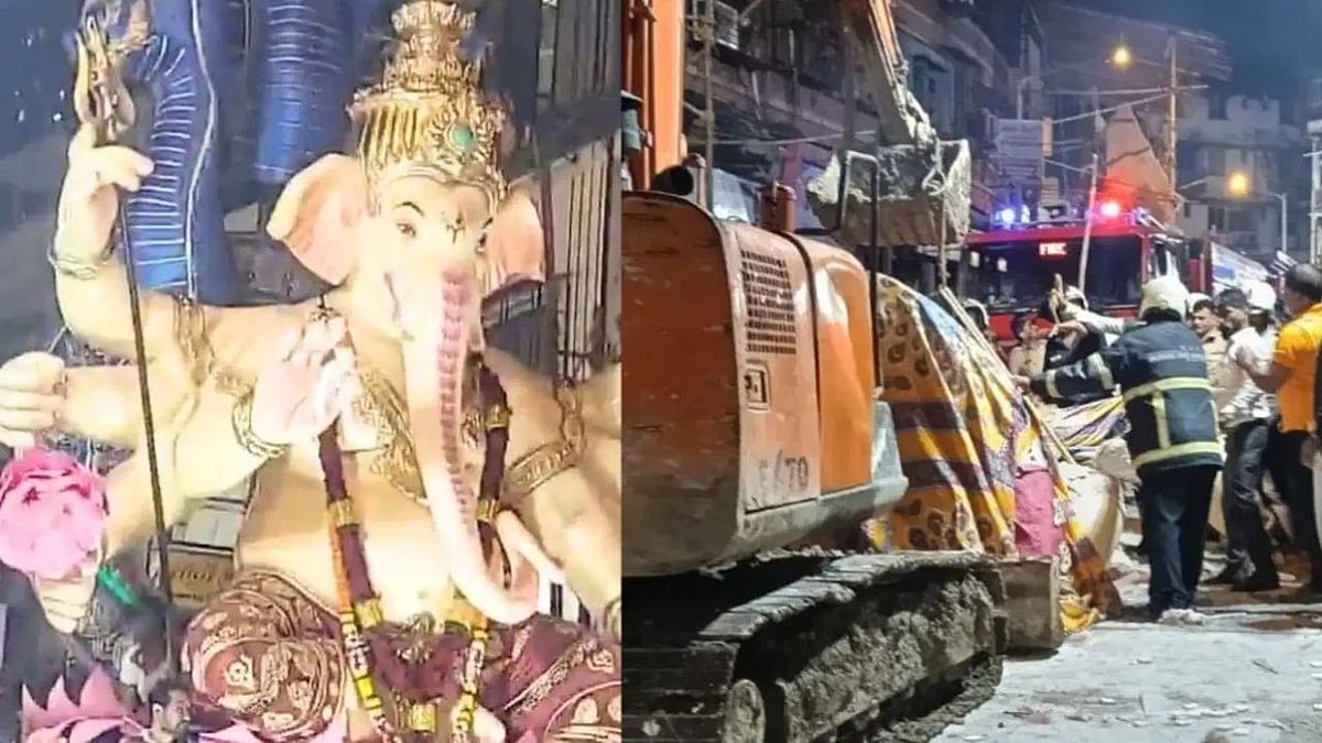 Mumbai Ganesh Idol Accident